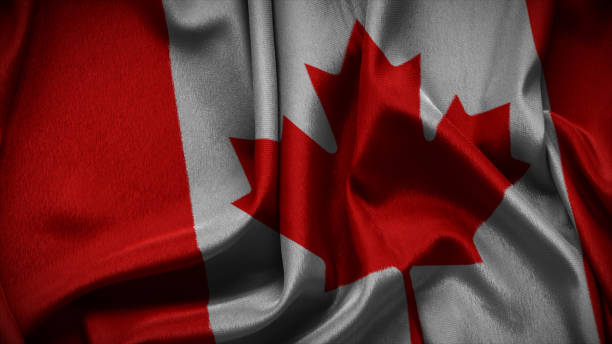 istock Canada national flag of background. 1665059609