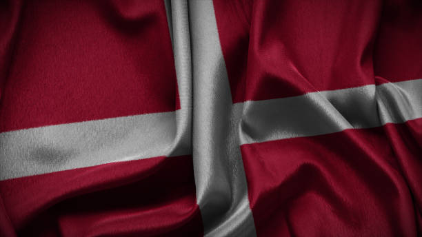 istock Denmark national flag of background. 1665060506