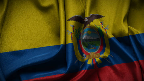 istock Ecuador national flag of background. 1665060645