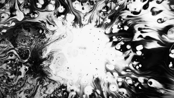 istock Grunge splash ink stains dark fluid splash waves 1665077870