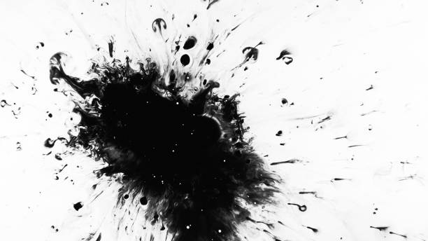 istock Oil splatter paint droplets dark fluid spreading 1665077877