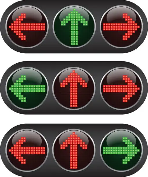 Vector illustration of traffic lights