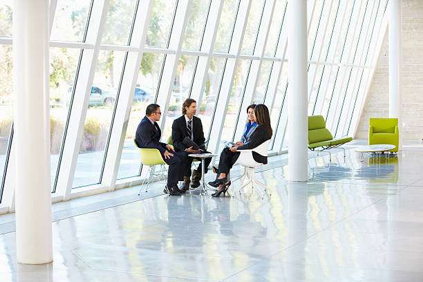 istock Businesspeople Having Meeting In Office 166510340