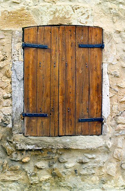 French Shutters stock photo