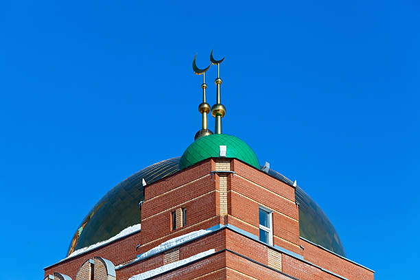 istock Mosque against the blue sky in Samara, Russia 166511199