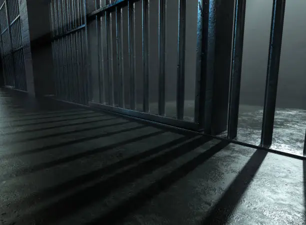 Photo of Jail Cell Door Open Shadows