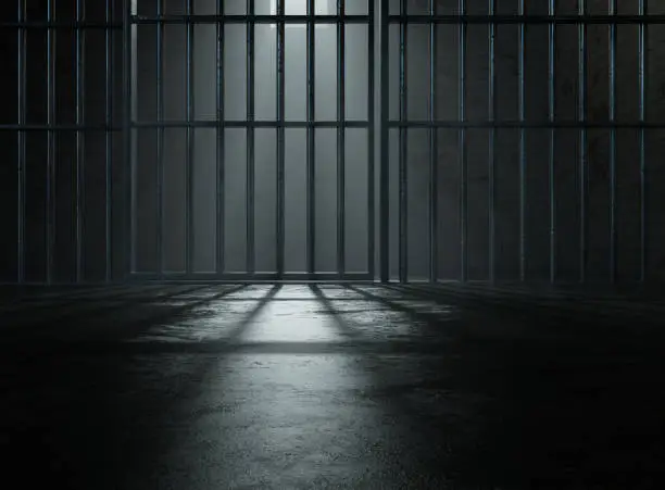 Photo of Jail Cell Door Open Shadows