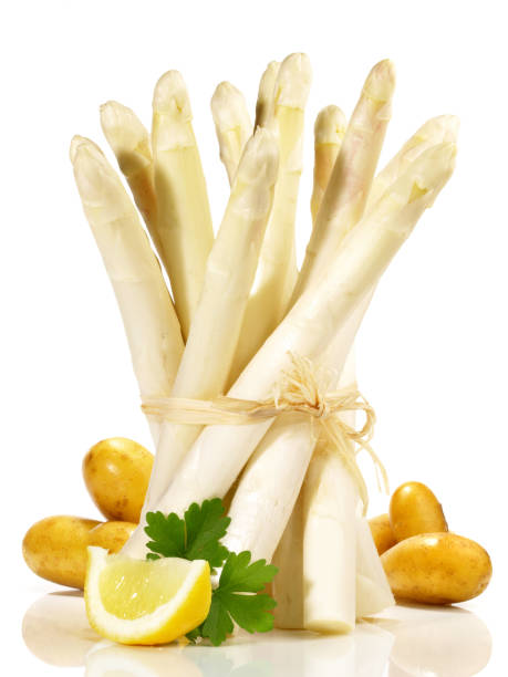 istock White Asparagus with Potatoes - Isolated 1665125104
