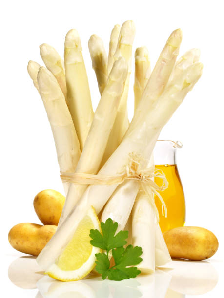 istock White Asparagus with Potatoes - Isolated 1665125107