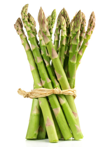 istock Green Asparagus on white Background - Isolated 1665125121