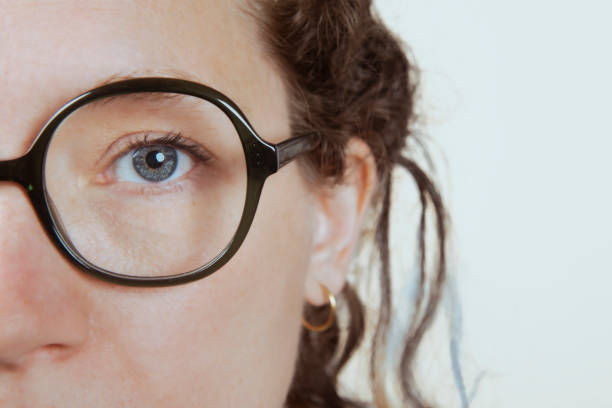istock woman blue eyes with glasses 1665158648