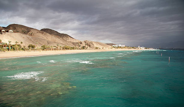 istock Eilat coastline from the sea 166518215