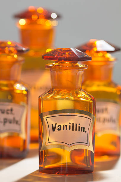 istock Old apothecary flask used for flavors such as Vanillin 166519769