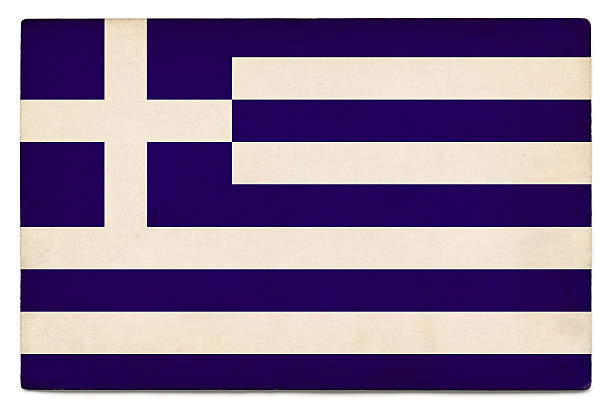istock Grunge flag of Greece on white 166523041