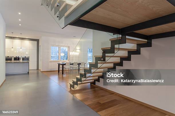 Designers Interior Staircase Stock Photo - Download Image Now - Staircase, Steps, Bannister