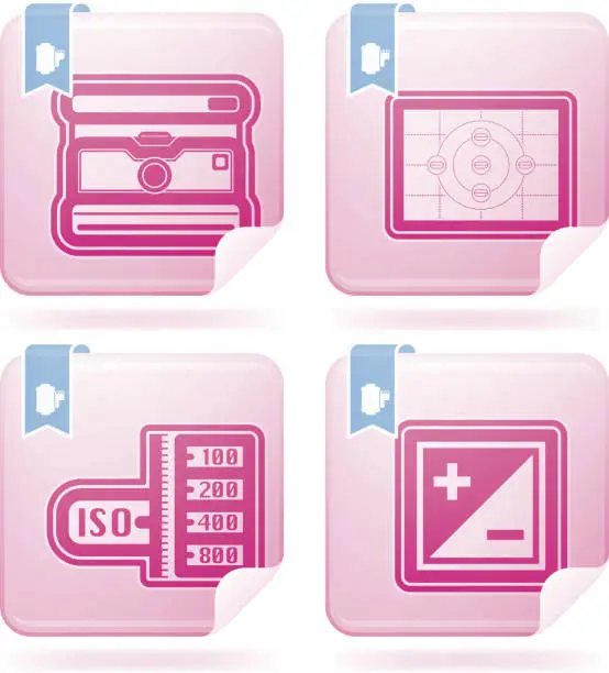 Vector illustration of Photography Icons Set