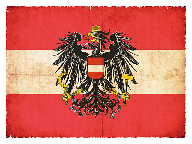 istock Grunge flag Austria with Coat of Arms 166526086