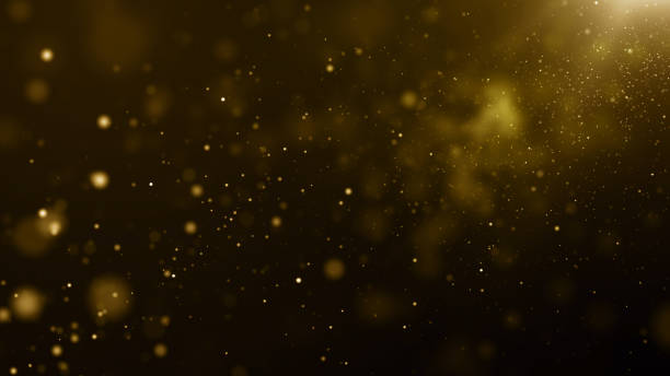 istock Particles gold glitter bokeh award dust abstract background 1665269477