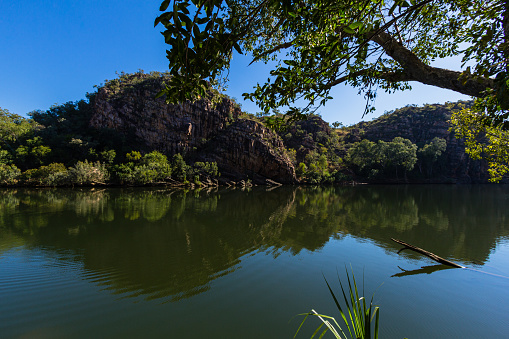 Nitmiluk National Park in Australia features stunning gorges, including the iconic Katherine Gorge. It's known for Indigenous heritage, water activities, and adventure opportunities like hiking and camping.