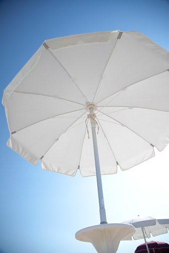 Blue sky on the beach