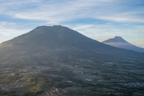 istock Top mountain view with sunrise sky blue and beautiful scene. 1665350370