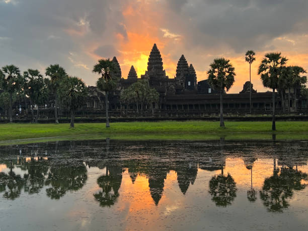 istock Angkor Wat Sunrise lake 1665379892
