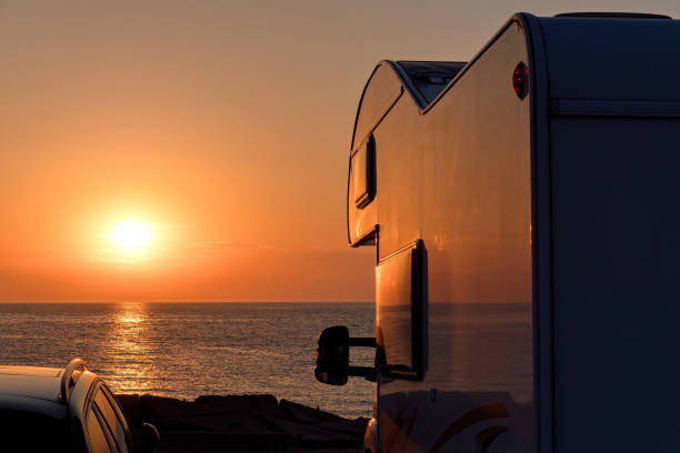 istock A vacation trip in a motorhome, a rest in a van. 1665401070