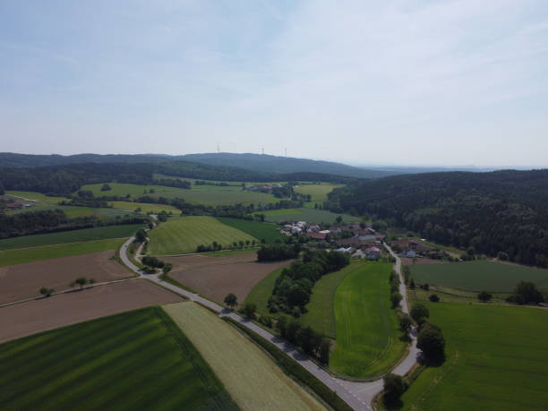 istock Aerial view of Bavaria, Germany, with forests and fields 1665404804
