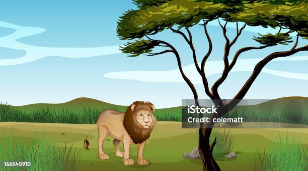 Lion - Stockowe grafiki wektorowe i więcej obrazów Afryka - Afryka, Bez ludzi, Chmura