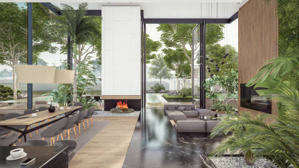 istock 3d rendering of expensive cozy interior with green walls in night 1665479364