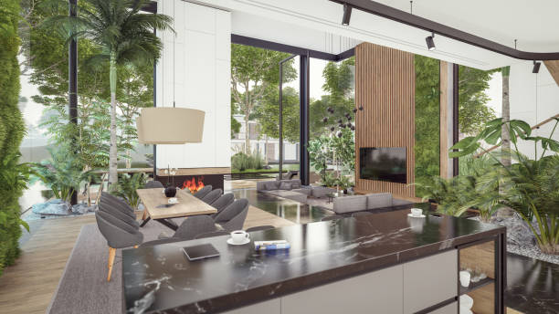 istock 3d rendering of expensive cozy interior with green walls in night 1665479368