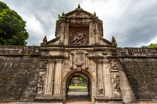 Entrance gate of Fort Santiago, Intamuros, Manila, Philippines, Asia