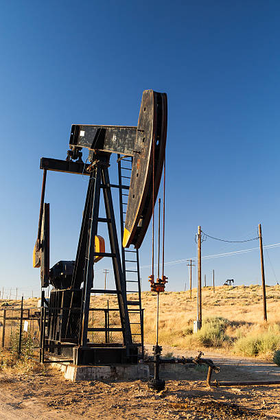 istock Oil field in desert 166551153