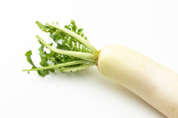 istock Japanese radish on a white background. 1665516873