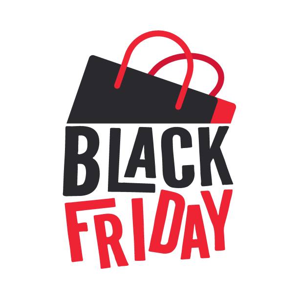 ilustraciones, imágenes clip art, dibujos animados e iconos de stock de banner del black friday. diseño de oferta de descuento especial. festival de descuento de productos - black friday