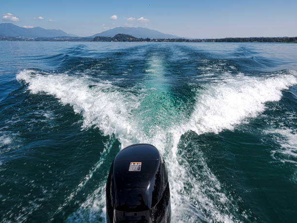 Free Stock Photo of A View of the Back End of a Boat in the Water ...