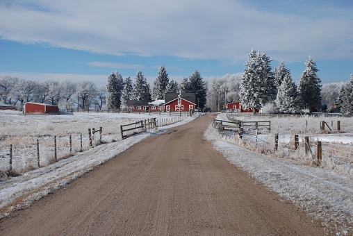 Winter scenes at a WY ranch