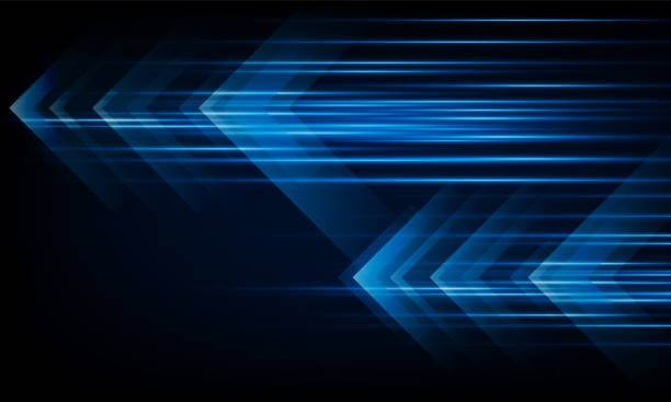 nagy sebességű koncepció arrow light out technológiai háttér hitech kommunikációs koncepció innovációs háttér, vektortervezés - sebesség témájú stock illusztrációk