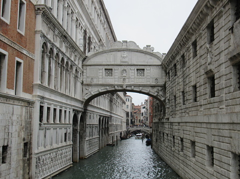Beautiful Sigh Bridge. Venice. Italy.