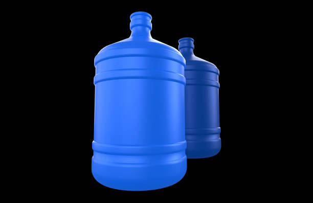 This is a 3D rendered illustraiton of a water bottle on white background as a mockup