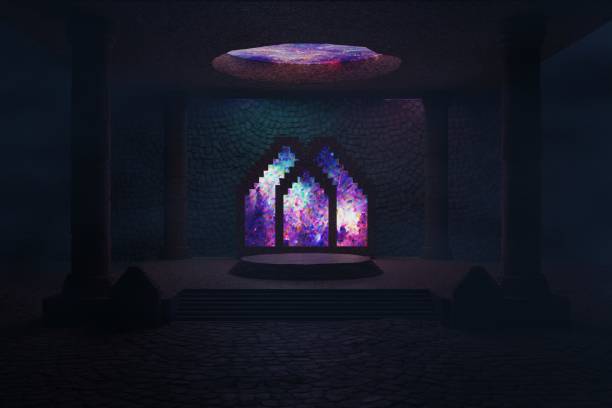 3d render, Halloween concept. flash sale. Graveyard and dry grass. Spooky ambiance for halloween party.