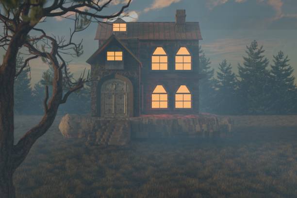 istock 3d render, Halloween concept. flash sale. Graveyard and dry grass. Spooky ambiance for halloween party. 1665680163