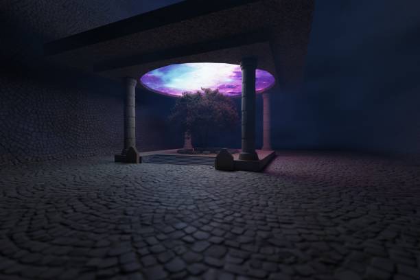 istock 3d render, Halloween concept. flash sale. Graveyard and dry grass. Spooky ambiance for halloween party. 1665680265