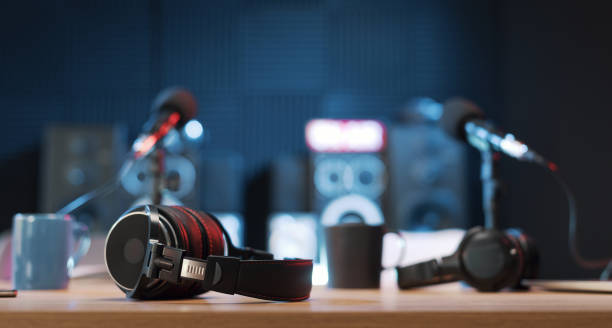 istock Radio broadcasting station professional equipment 1665695923