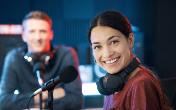 istock Live broadcast show at the radio station 1665697016