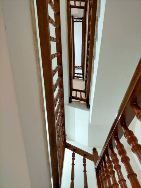 istock stair railings on a staircase,image taken from bottom to top 1665704486