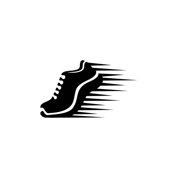 Shoes shop Vector design of shoe shop silhouette symbol computer icon shopping bag stock illustrations