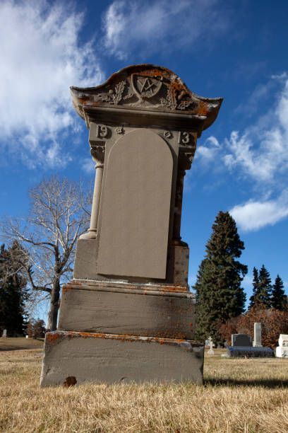 istock Tombstone's against a blue sky 1665716210