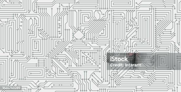 Technical Layout Vector Technical Vector Seamless Stock Illustration - Download Image Now ...