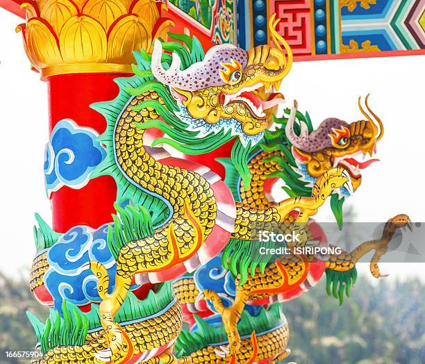 Photo libre de droit de Dragon Dans Le Temple Chinois banque d'images et plus d'images libres de droit de Antique - Antique, Architecture, Art